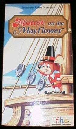 Rankin Bass Mouse on The Mayflower Thanksgiving VHS O0