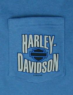 New Maui Harley Davidson Mens XL Blue HD Short Sleeve Blue Pocket T