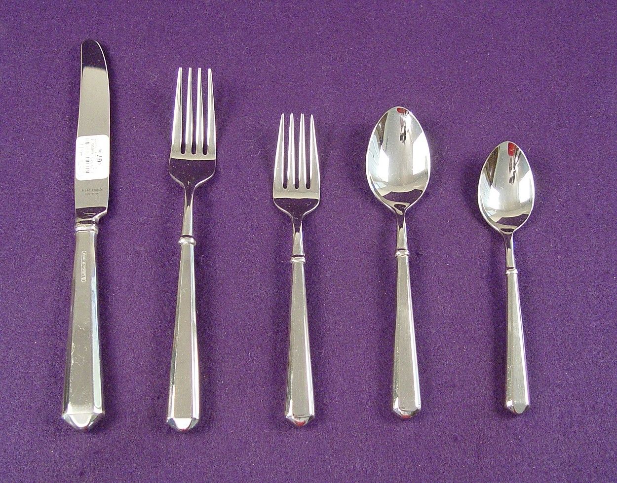 Lenox Kate Spade 18 10 Stainless Steel Flatware Set Todd Hill