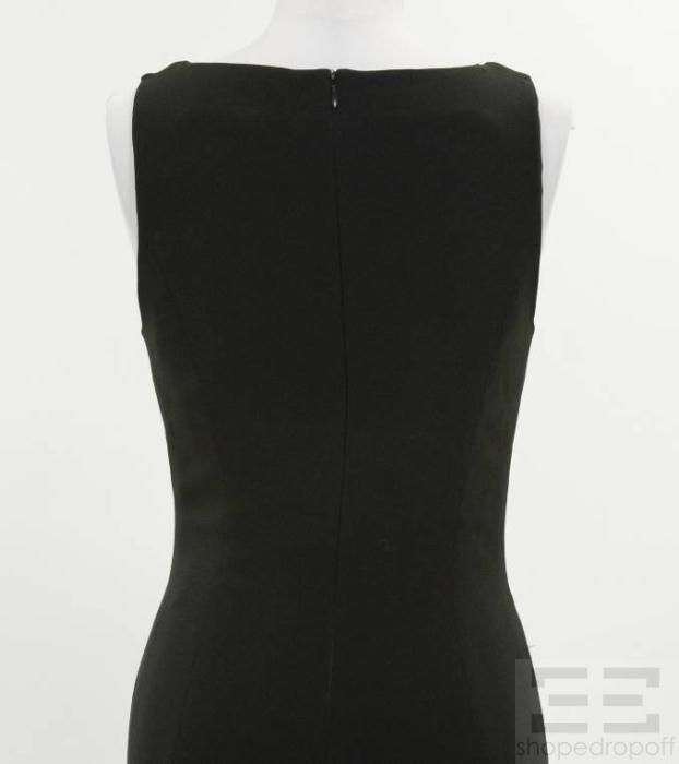 Karl Lagerfeld Black Mesh Panel Sleeveless Evening Dress Size 38