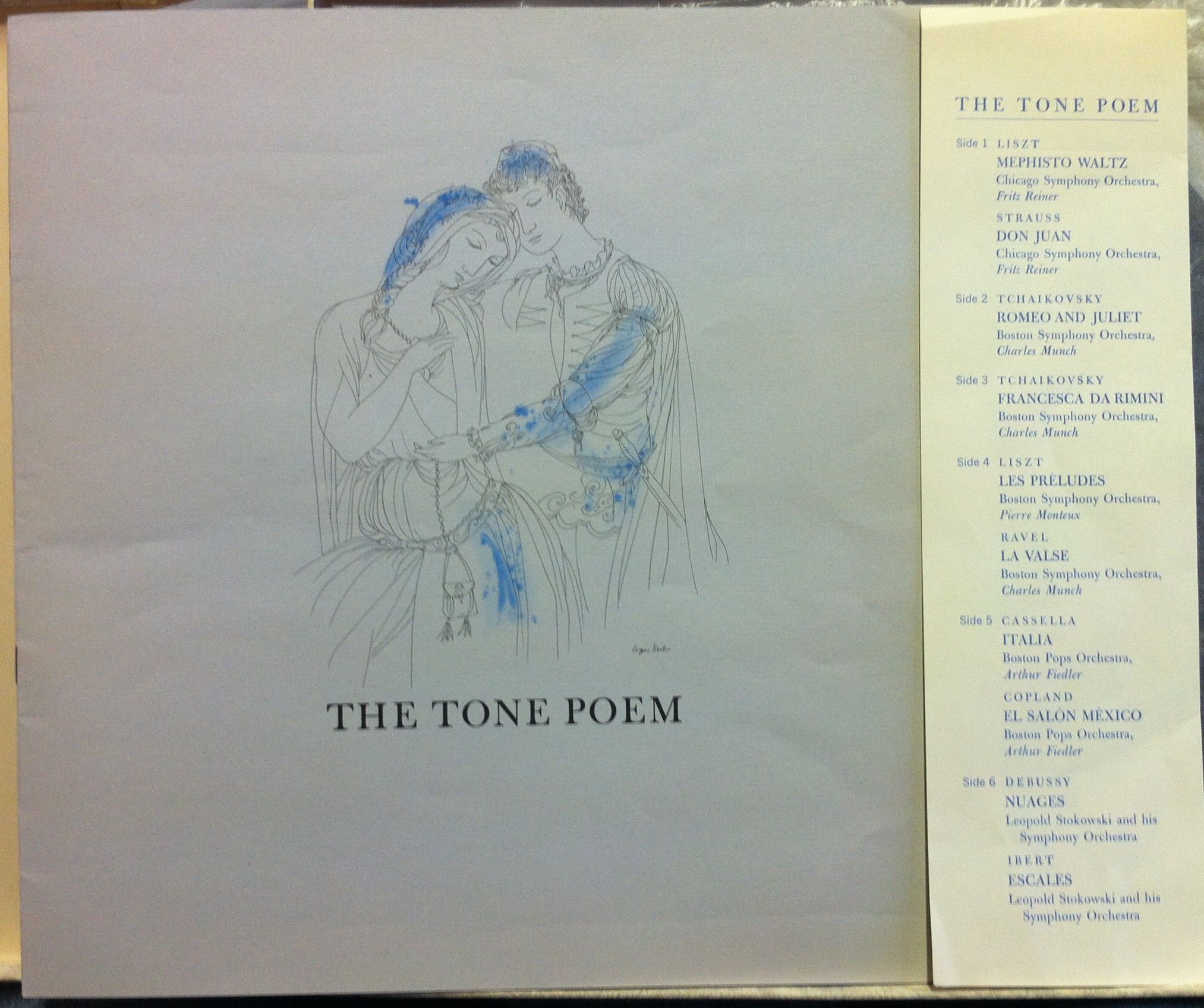 1956 REINER STOKOWSKI the tone poem 3 LP VG+ LM 6129 Eugene Karlin Art