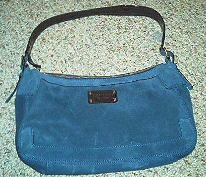 Kate Spade Wilton Brennan Blue Suede Hobo