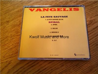 Vangelis La Fete Sauvage Spiral CD