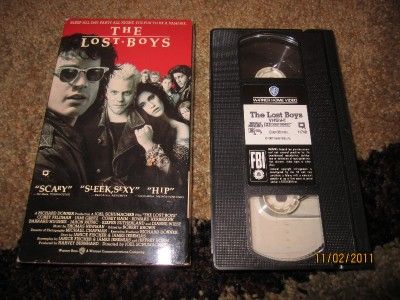 RARE Original 1987 The Lost Boys VHS Video Sleep All Day Party All