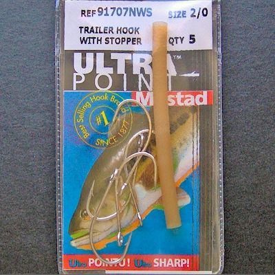 Mustad KVD Spinnerbait Trailer Hooks 91707NWS ~ Size 2/0