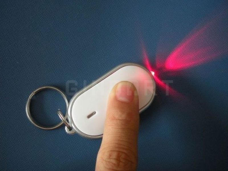 Control Lost Key Finder Locator Keychain Keyring LED Torch Flashlight