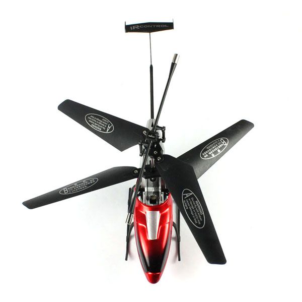 Channel IR RC Remote Control Helicopter With Gyro Kids Toy Gift RED