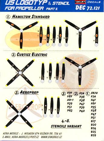 Kora Decals 1 72 U s Propeller Logo Stencils Part 2