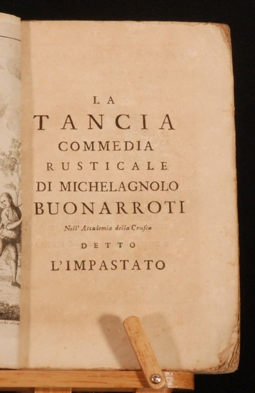 C1720 La Tancia Commedia Play Michelangnolo Buonarroti