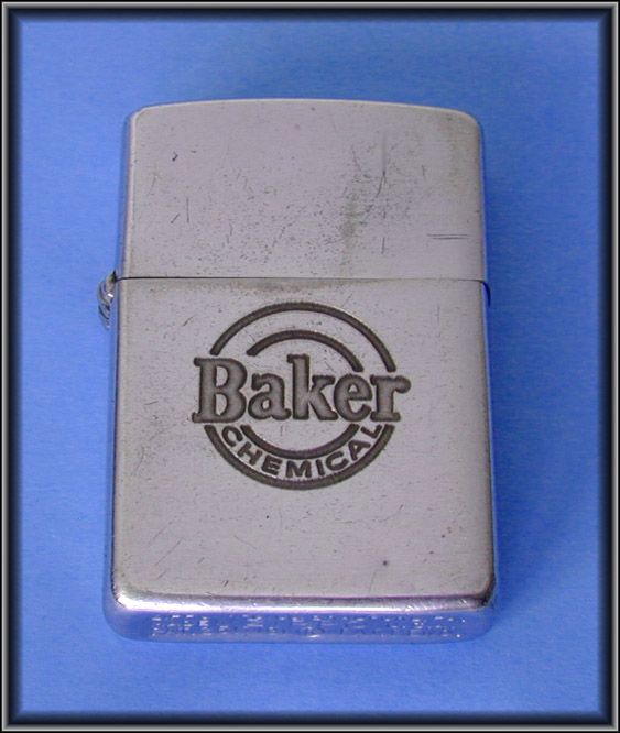 53 J T BAKER CHEMICAL Logo STEEL ZIPPO Laboratory Pharmaceutical