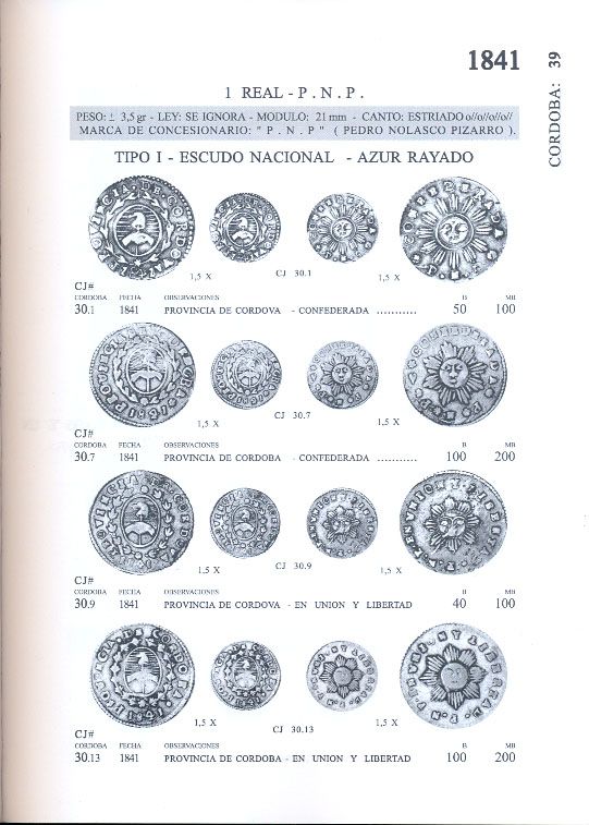 New Argentina Coin Catalog 1813 2012 by Janson