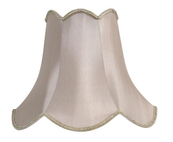 Oaks Lighting Grey Lamp Shades Pleated Faux Silk Cotton 5 8 10 12 14