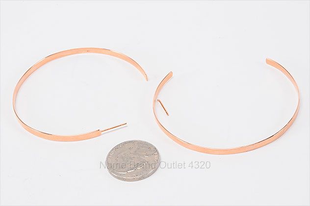 715 Lana Jewelry Rose Gold 14k Flat Sunrise Post Hoop Earrings 6 6g