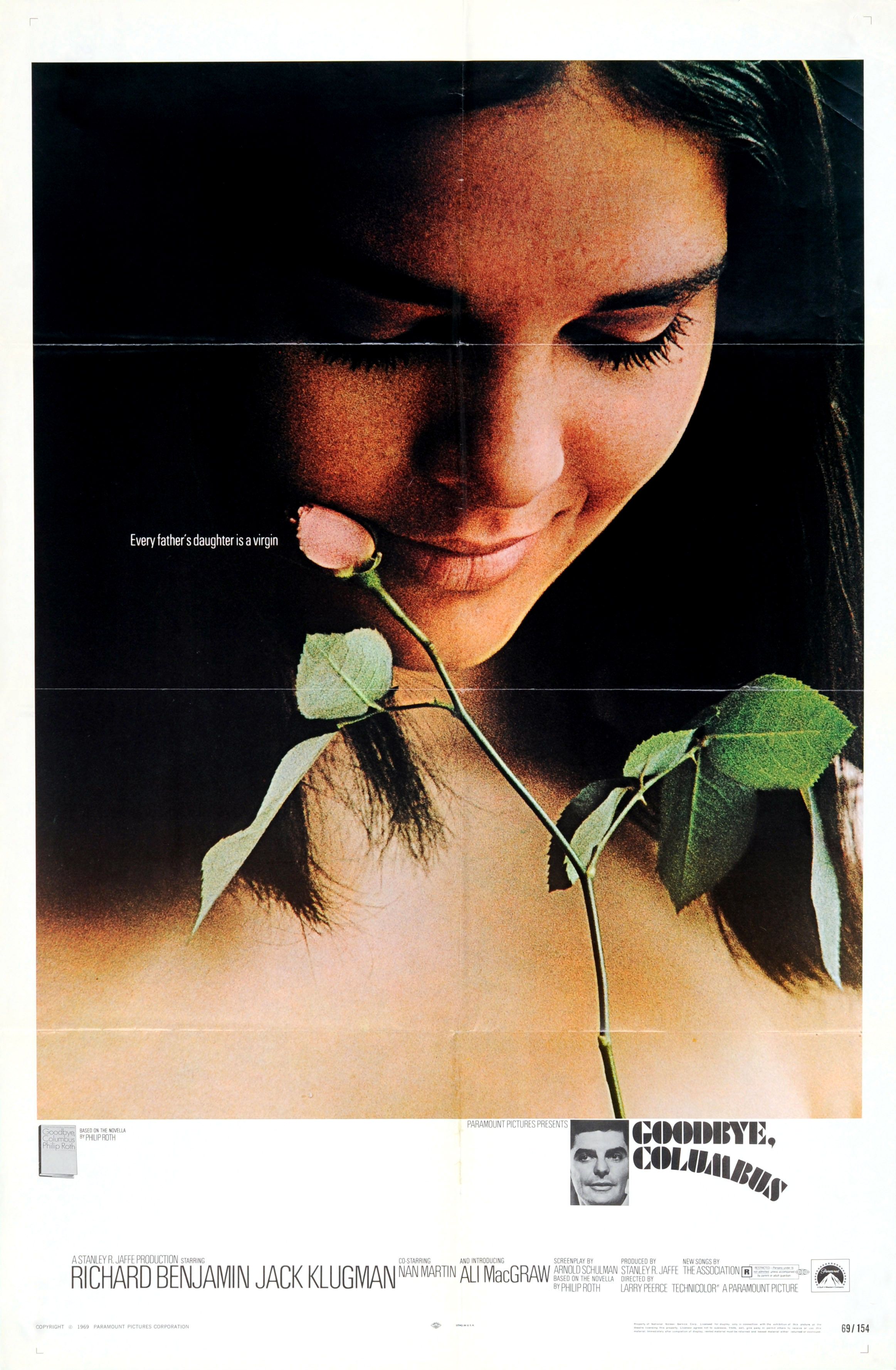 Goodbye Columbus 1969 Orig Movie Poster US 1sheet