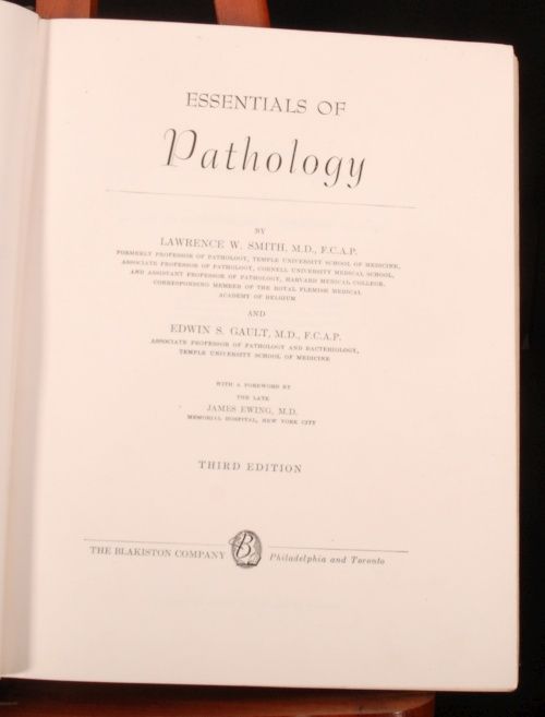 1948 Essentials Pathology Smith Gault Illus Medical