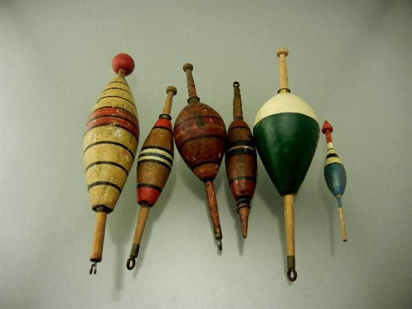 Vintage Antique Tackle Lot 2 Old Bobbers Ideal Others Floats