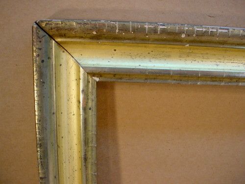 1850s Oblong Lemon Gilt Gold Picture Frame