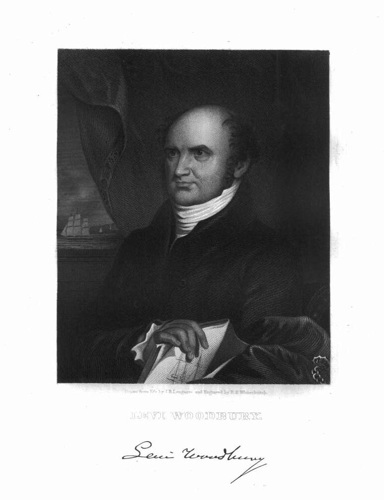 Levi Woodbury Supreme Court Justice Engraving