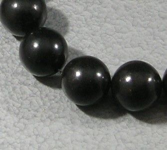 Natural Jet Loose Beads Lignite Big 15mm Round Gemstone 16 Top