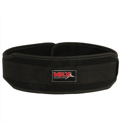 Weight Lifting Belt Gym Training Wide Back Support Brace Black Large