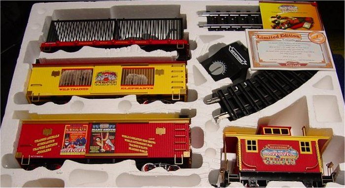 keystone circus electric train set