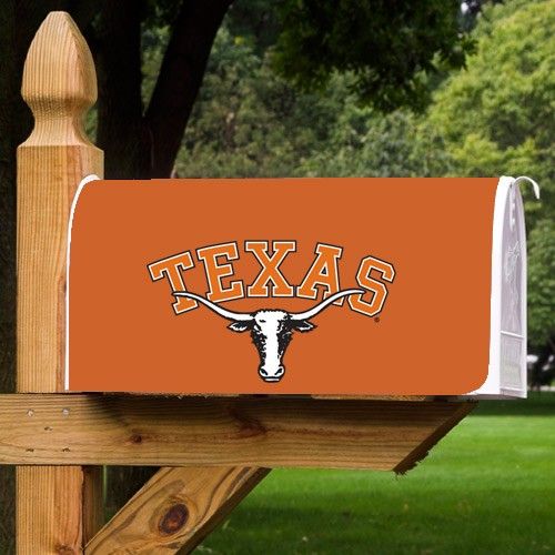 Texas Longhorns Burnt Orange Team Logo Mailbox Cover