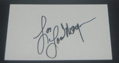 Country Music Great Lorrie Morgan Signed Card and Great Print