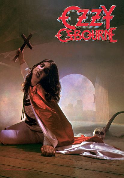 New Ozzy Osbourne Cloth Poster Flag Cross