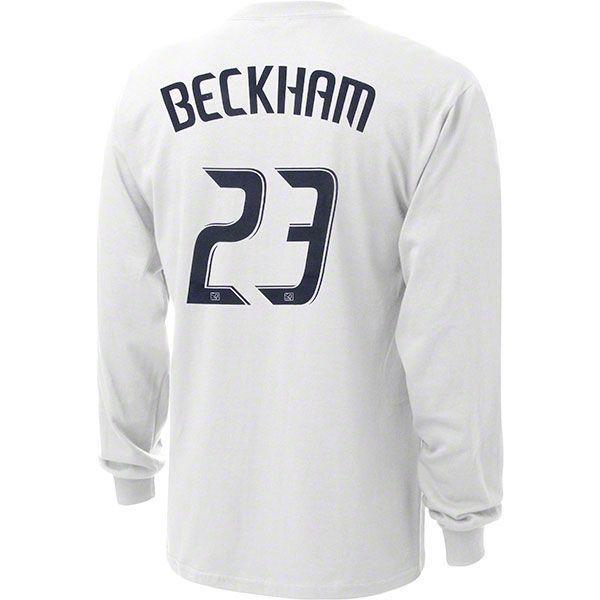 Los Angeles Galaxy Youth David Beckham #23 adidas Name and Number Long