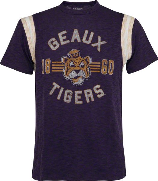 LSU Tigers 47 Brand Scrum Chopblock Jersey Tee