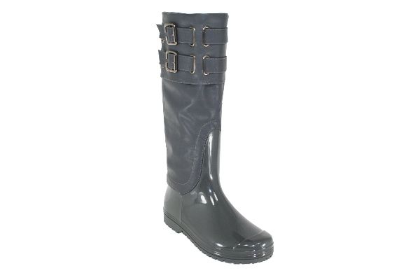 Lottie I Buckle Zipper Rubber Rainboot