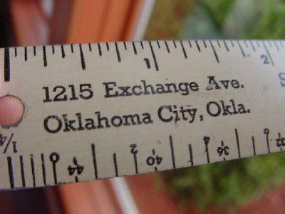 METAL measure SUTHERLAND LUMBER OKLAHOMA CITY OK ruler promo advertise