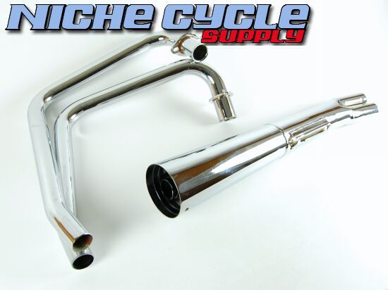 Honda CB 350 Twin Chrome Mac Exhaust System 2 1 New CB 001 0103