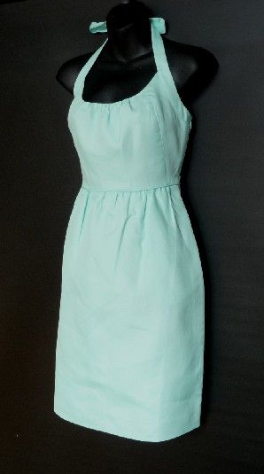 Crew Fresh Mint Cotton Madeleine Dress New 12 $195