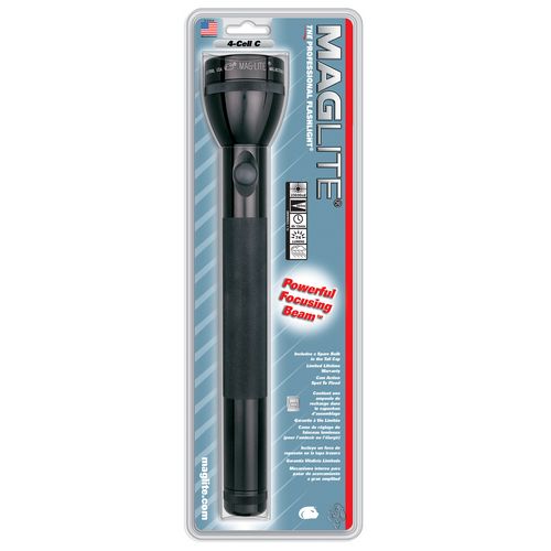 Maglite S4C016 Black 4 Cell C High Intensity Adjustable Beam