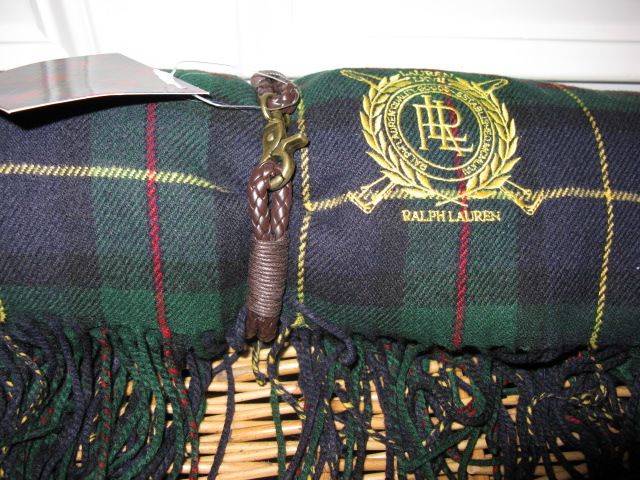 Ralph Lauren MacLeod Tartan Plaid Throw Blanket