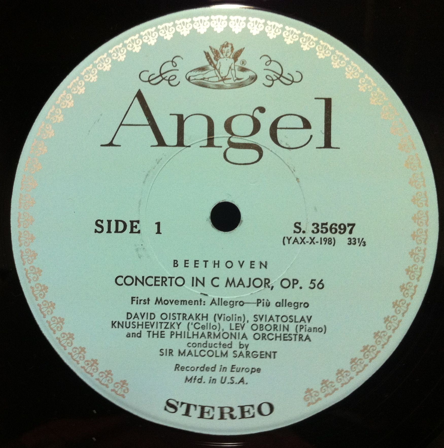 DAVID OISTRAKH TRIO beethoven triple concerto LP Mint  S.35697 Vinyl