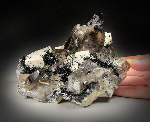 Smoky Quartz Aegirine Feldspar Mount Malosa Malawi