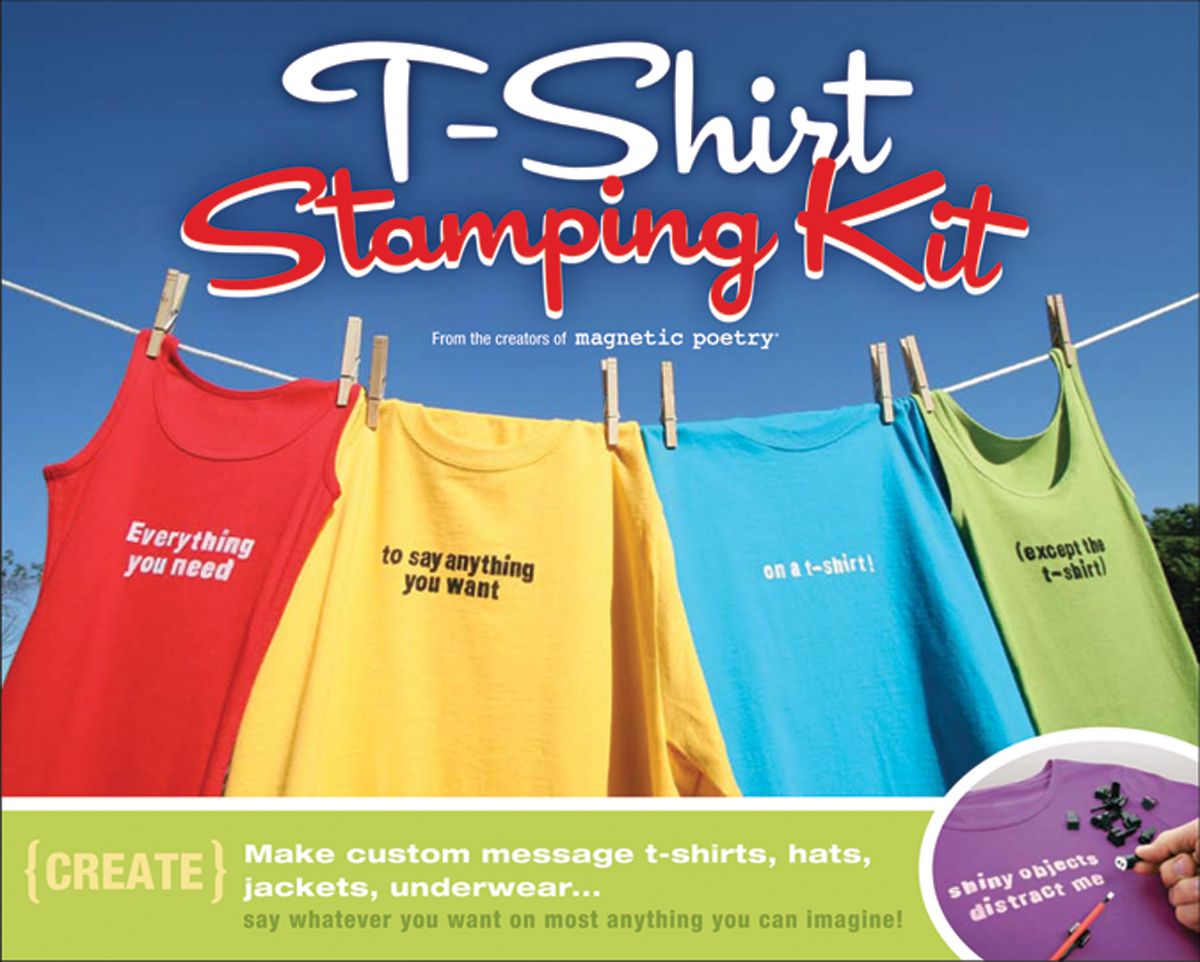 Tshirt Stamping Kit 6102 Magnetic Poetry