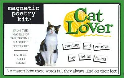 Cat Lover Gift Magnetic Poetry Kit Create Sentences Stories Magnet