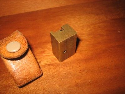 Vintage Unknown Maker Brass Pencil Sharpeners w Case Germany