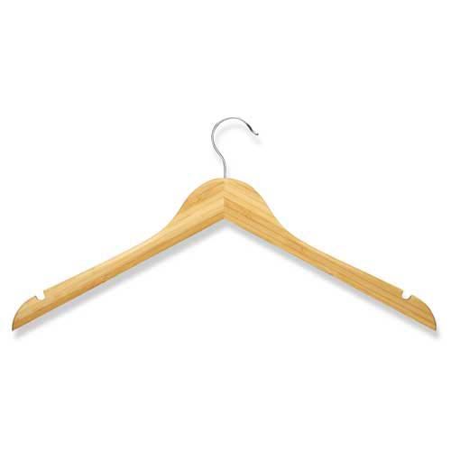 Honey Can do 10 Pack Bamboo Wood Shirt Hangers