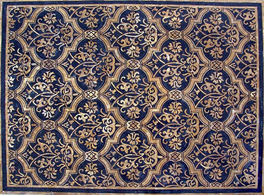 Marble Mosaic Pattern Tile Stones Art Floor Wall