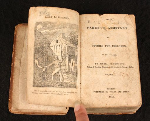 PARENTS ASSISTANT OR STORIES FOR CHILDREN BY MARIA EDGEWORTH 1818