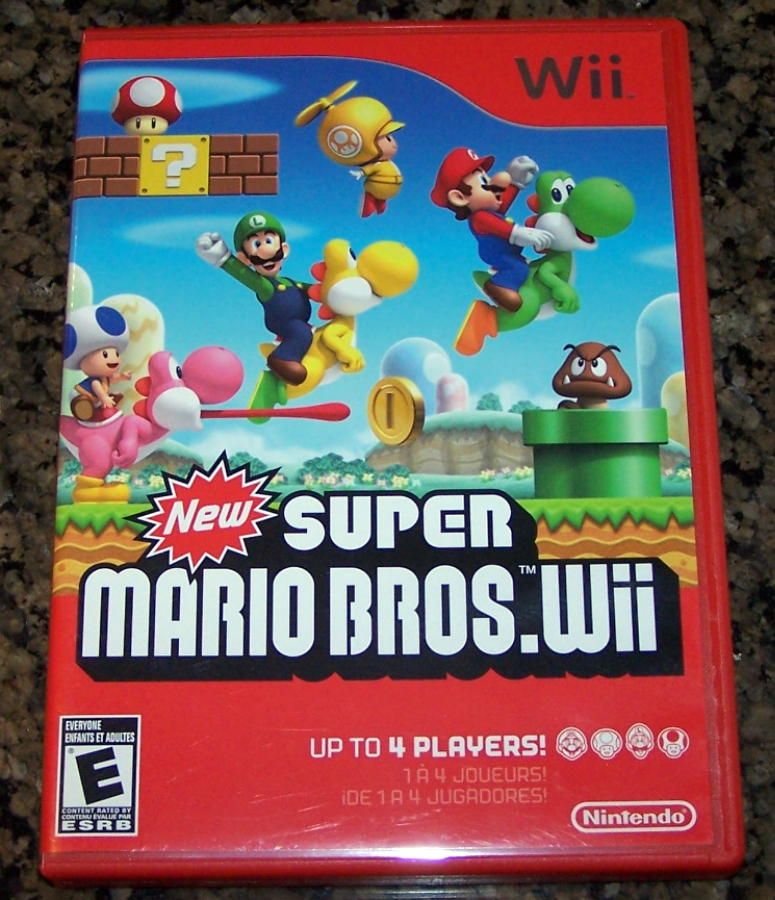 Nintendo Wii Game New Super Mario Bros Wii