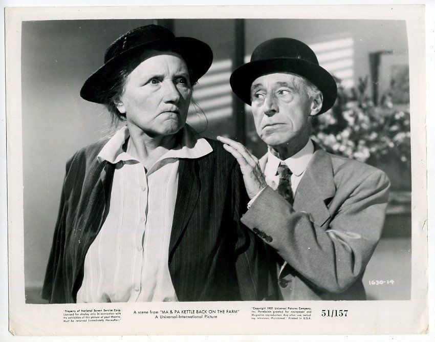 Movie Still~Ma & Pa Kettle Back on the Farm (1951) Marjorie Main