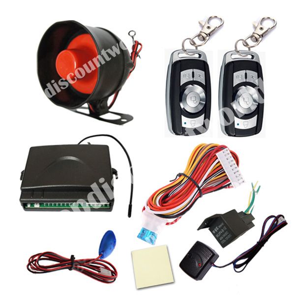 Car Control Alarm Engine Lock Locking Keyless Entry System 2X Remote