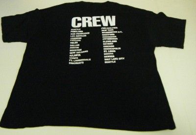 Vintage KMFDM Concert T Shirt Sturm and Drang Tour 2002 Crew Featuring