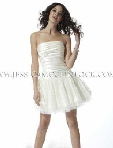 Jessica McClintock 33300 Satin Lace Dress 9