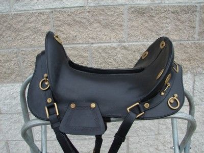 Adult McClellan Military Replica re enactment Cavalry Saddle Black 17